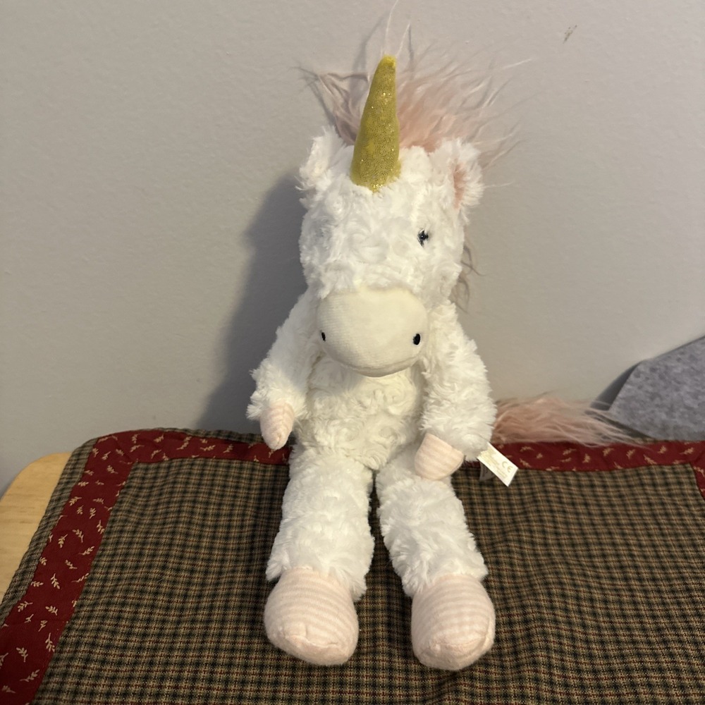 Bunnies by the Bay Unicorn Plush Pink Mane Tail 15 Inch Furriends Stuffed